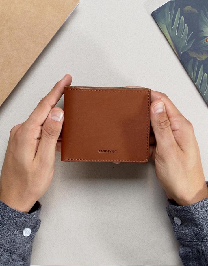 Sandqvist Bill Wallet In Leather - Brown