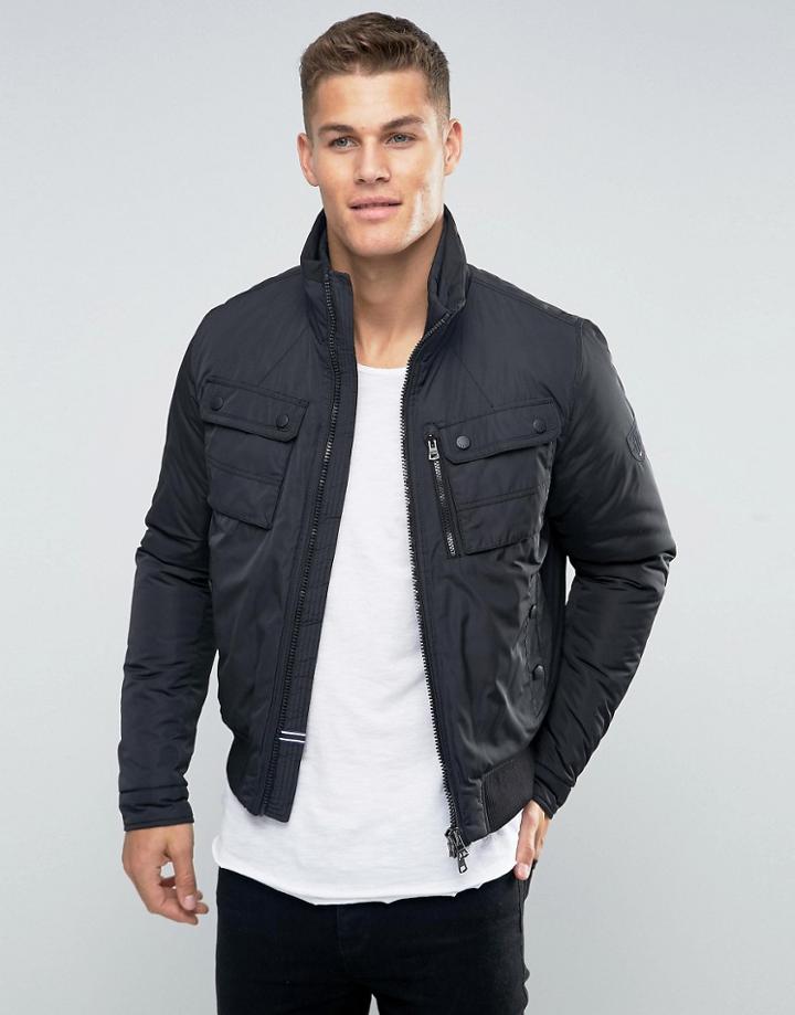 Tommy Hilfiger Bomber Jacket With Insulation In Black - Black