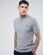 Fred Perry Slim Fit Polo In Gray - Gray