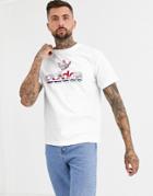 Adidas Originals T-shirt With Americana Graphic Script Logo T-shirt White