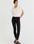 Pull & Bear Push Up Sculpt Skinny Jean In Black