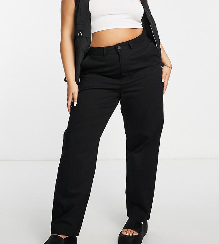 Dr Denim Plus Bella Mom Jeans In Black
