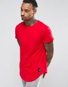 Sixth June T-shirt With Curved Hem - Red