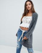 Abercrombie & Fitch Salt And Pepper Boyfriend Cardigan - Multi