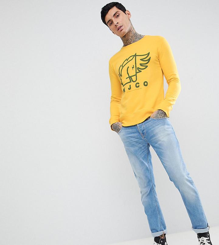 Nudie Jeans Co Evert Sweatshirt - Yellow