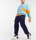 Collusion Sweatpants With Logo Print In Dark Blue-blues