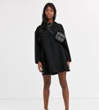 Asos Design Tall Hoodie Swing Dress With Concealed Pockets-black