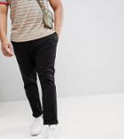 Asos Design Plus Slim Chinos In Black - Black