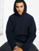 Selected Homme Knitted Hoodie In Navy - Part Of A Set
