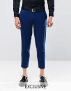 Only & Sons Skinny Cropped Pants With Stretch - Blue