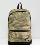 Reclaimed Vintage Inspired Camo Backpack - Green