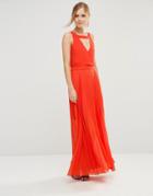 Jovonna Sonoma Maxi Dress With Cut Out Back - Orange