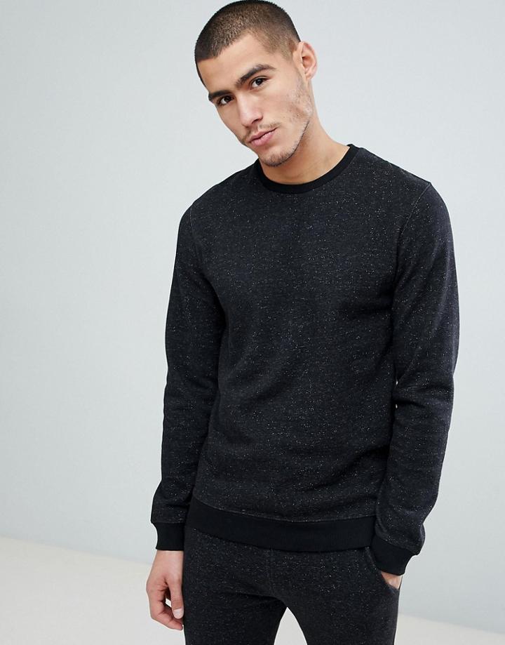 Only & Sons Sweatshirt With Fleck Marl - Gray