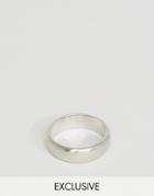 Simon Carter Brushed Silver Band Ring Exclusive To Asos - Silver
