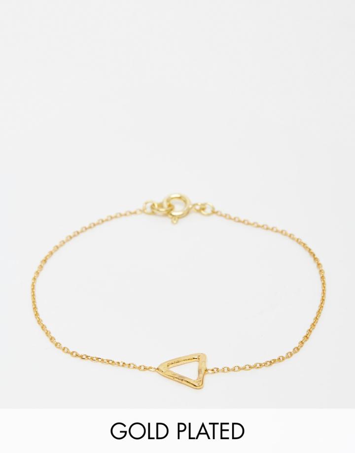 Ottoman Hands Delicate Triangle Bracelet - Gold