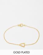 Ottoman Hands Delicate Triangle Bracelet - Gold