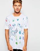 Pepe Jeans Nottinghill All Over Faded Print T-shirt - 802