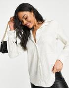 I Saw It First Oversized Shirt In Wave Print - Part Of A Set-multi