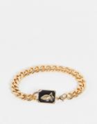 Wftw Praying Hands Chain Bracelet In Gold