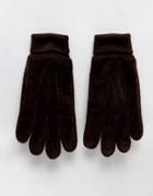 Boardmans Suede Gloves - Brown