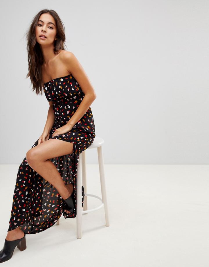 Oh My Love Bandeau Maxi Dress - Black