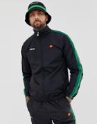 Ellesse Fiastra Two-piece Track Jacket With Sleeve Stripe In Black - Black
