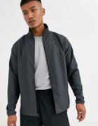 Nike Training Zip Up Woven Jacket In Dark Gray