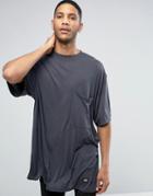 Cheap Monday Emphasis Ribbed T-shirt - Gray