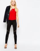 Pop Cph Neoprene Cut-out Leggings - Black