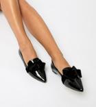 Asos Design Wide Fit Ludo Ballet Flats Loafers-black