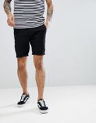 Asos Design Skinny Chino Shorts In Black