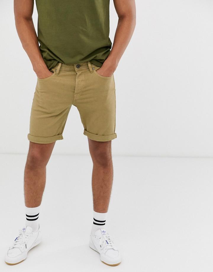 Jack & Jones Intelligence Chino Short In Beige - Beige