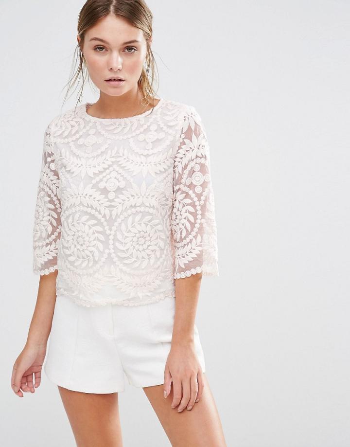 Darling Lace Top - Beige