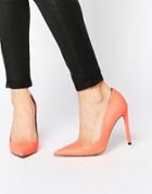 Asos Platinum Pointed High Heels - Peach