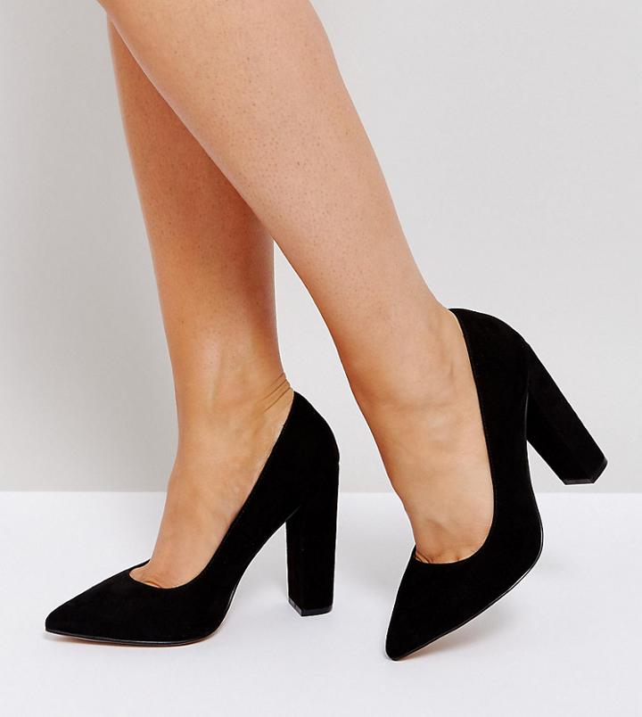 Asos Phantom Wide Fit High Heels-black