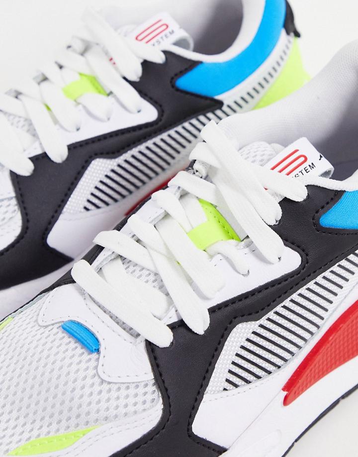 Puma Rs-z Core Sneakers In White And Black