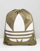 Adidas Originals Drawstring Backpack In Green Az0282 - Green