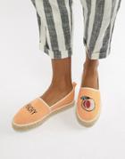 Asos Design Joellie Peachy Novelty Espadrilles - Orange