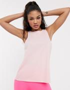 Asos 4505 Tank Top With Cross Back Detail In Recylced Polyster