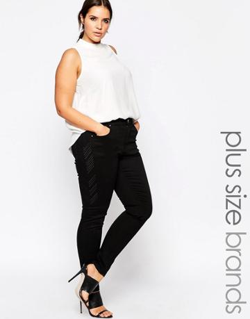 Carmakoma Black Skinny Jean - Black