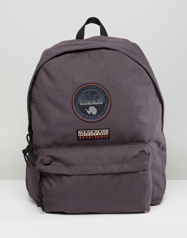 Napapijri Voyage Logo Backpack In Gray - Gray