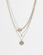 Svnx Tiered Necklace In Gold