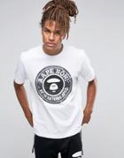Aape By Bathing Ape T-shirt With Large Logo - White