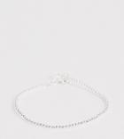 Asos Design Sterling Silver Bracelet In Ball Chain