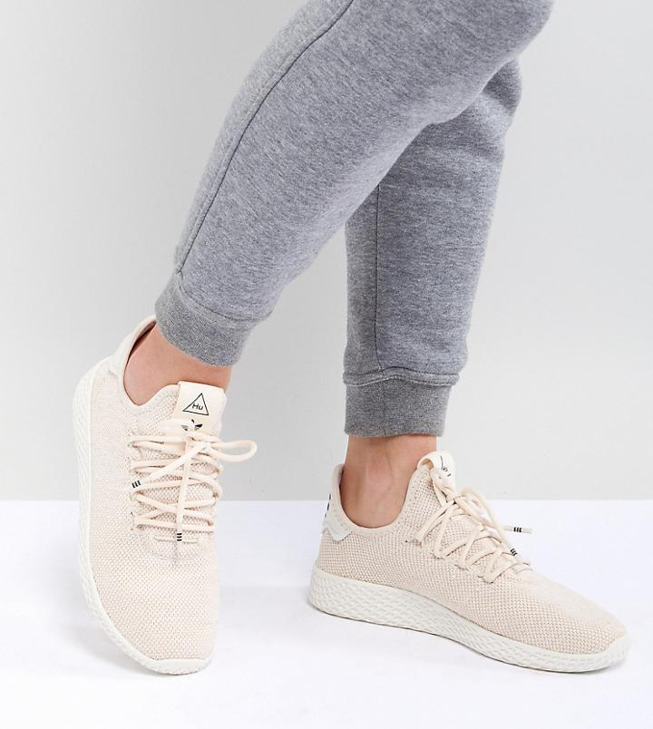 Adidas Originals Pharrell Williams Tennis Hu Sneakers In Beige - Beige