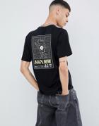 Aape By A Bathing Ape T-shirt With Grid Back Print In Black - Black