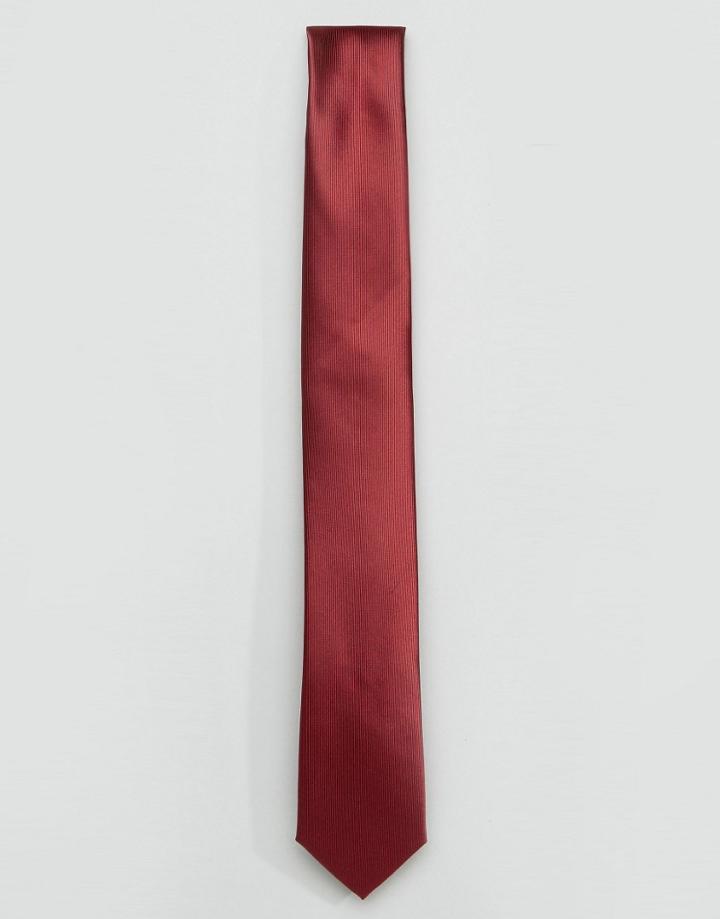 Gianni Feraud Red Plain Tie - Red