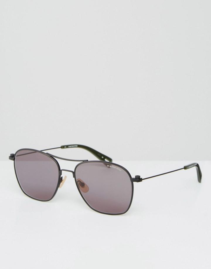 G-star Radcord Aviator Sunglasses In Black - Black