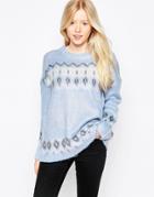 Brave Soul Fairisle Chunky Knit Sweater
