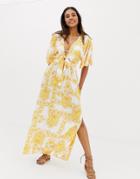 Seafolly Sunflower Maxi Beach Dress In Yellow - Yellow